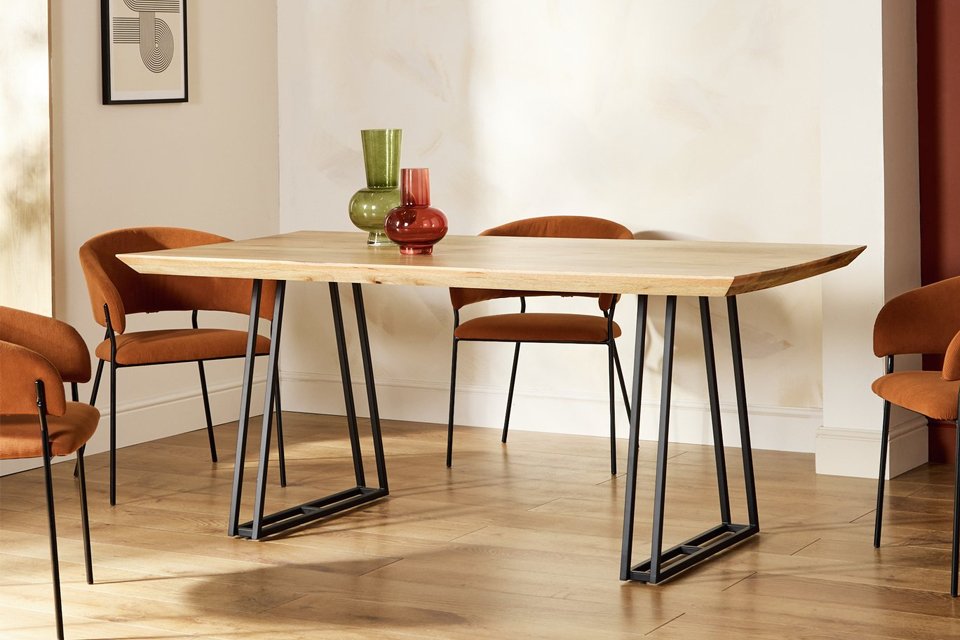 A Habitat Amory dining table.